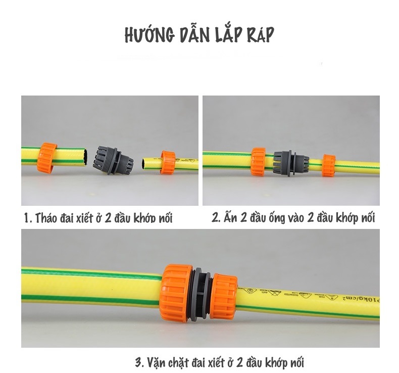 Cút nối nhanh ống nước , cút nối hai đầu ống nước phi 21 giảm xuống phi 16