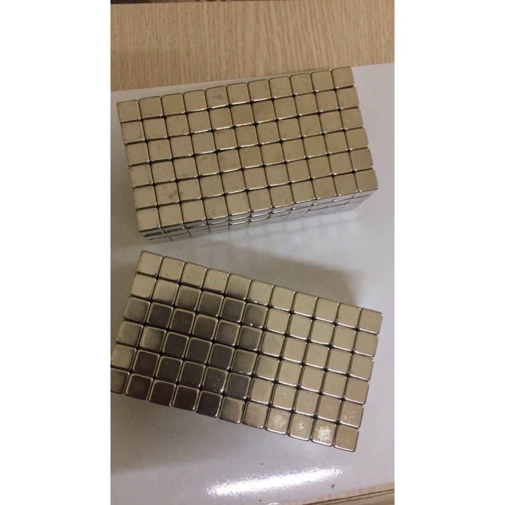Nam châm đất hiếm hình vuông 10x10x10mm .