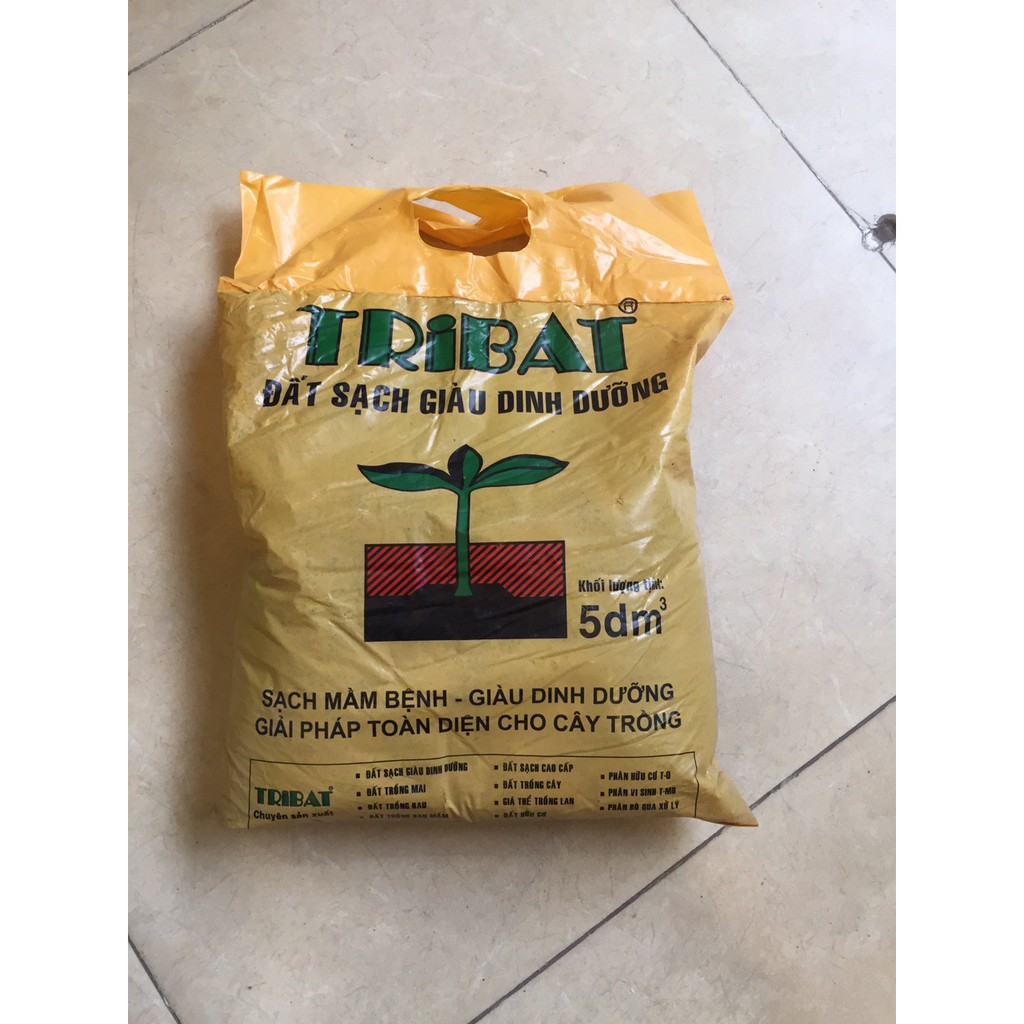 Đất Tribat 5 dm nặng 2kg tốt cho cây trồng