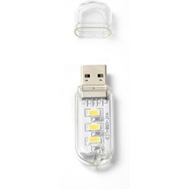 [ĐÈN LED] USB TRONG SUỐT BÓNG SIÊU SÁNG 3 và 8 chip led TRẮNG - VÀNG ' cắm ' củ sạc ' laptop ' ✨pin✨ dự phòng ' tẩu sạc'