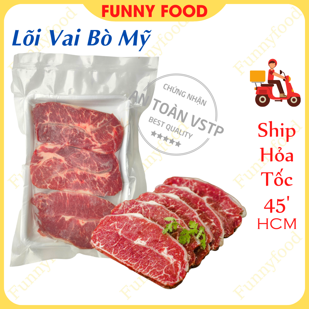Lõi vai bò mỹ - bò nhập khẩu loại 1 - khay 500g - - funnyfood