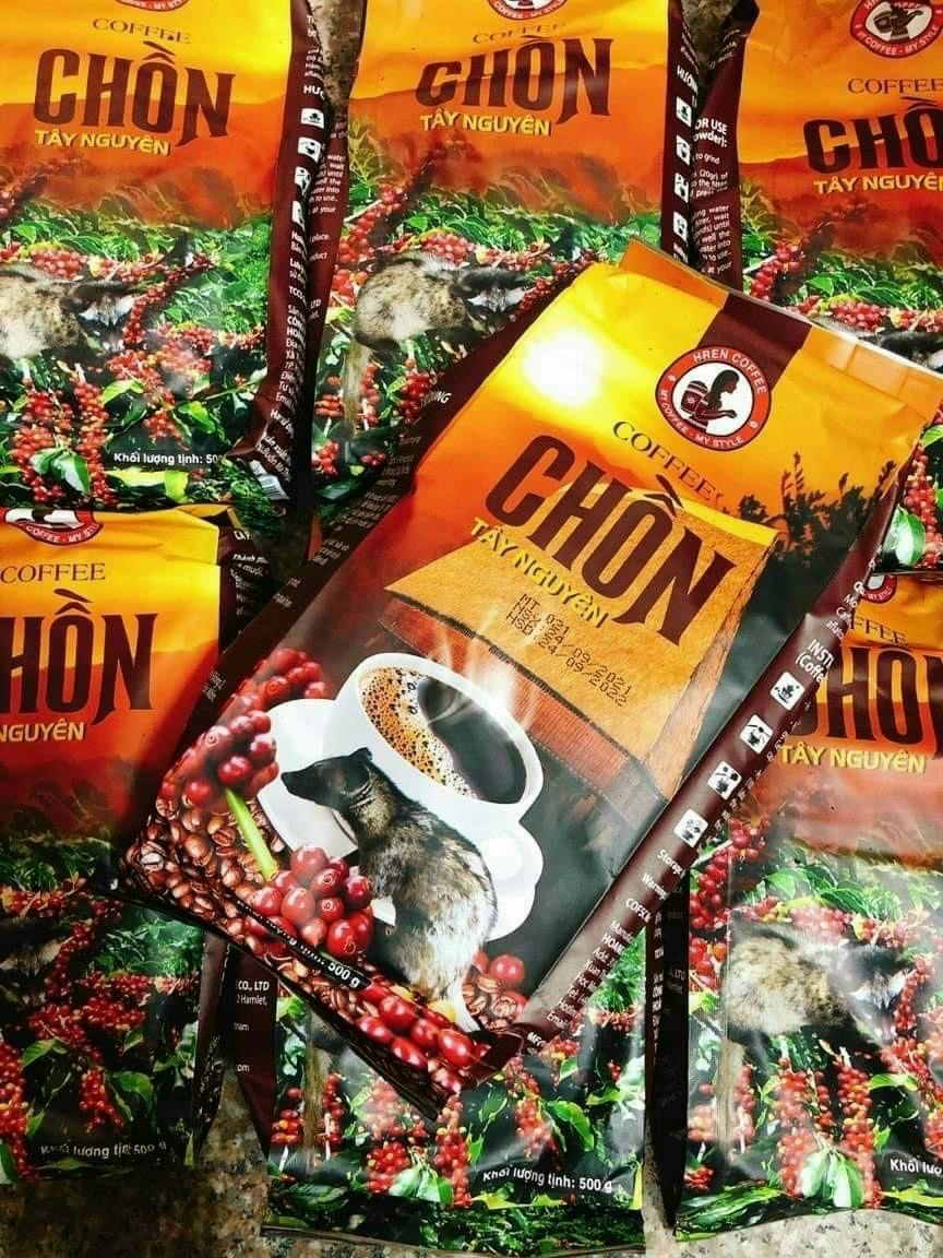 Cà phê chồn pha phin rang xay truyền thống - cafe 500gram