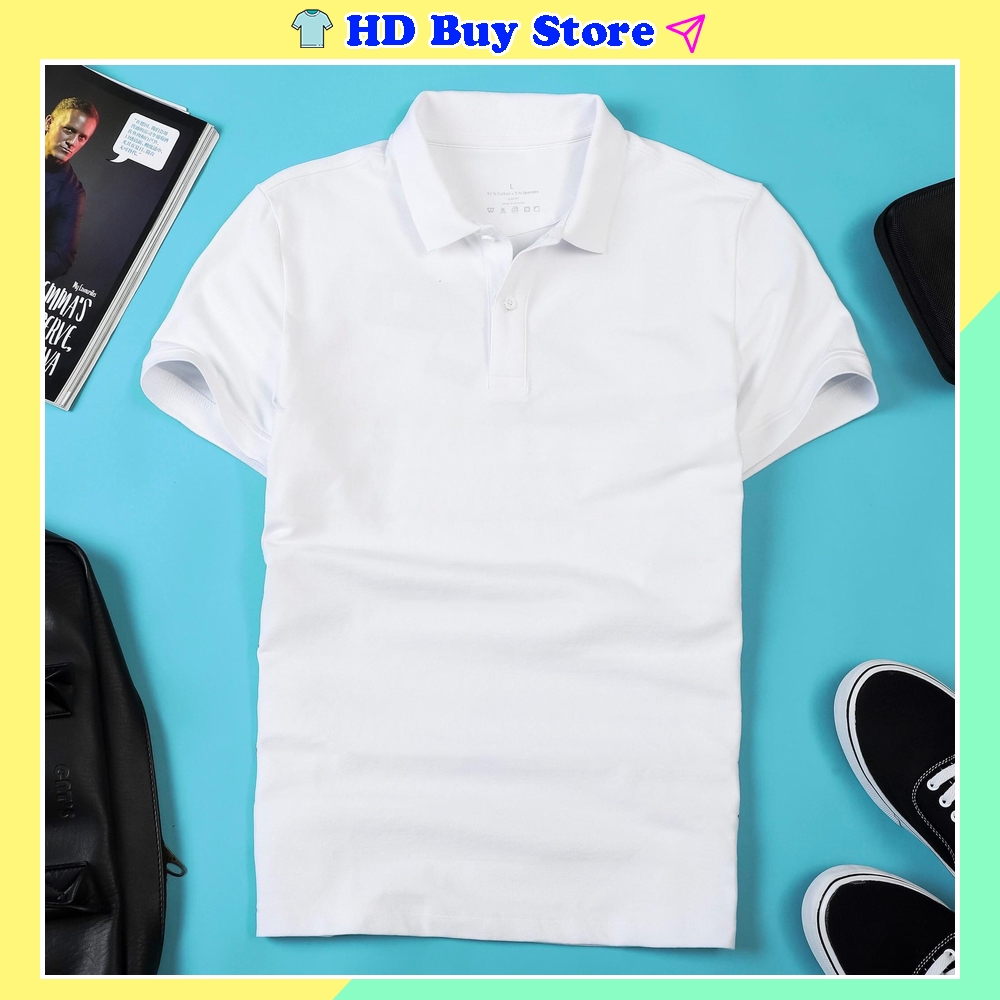 Áo polo nam trơn vải cá sấu cotton cao cấp ngắn tay cực sang trọng lịch lãm HD Store - Áo polo nam đẹp hot 2021