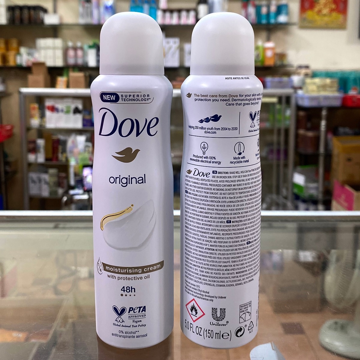 Xịt khử mùi dove 150ml - original