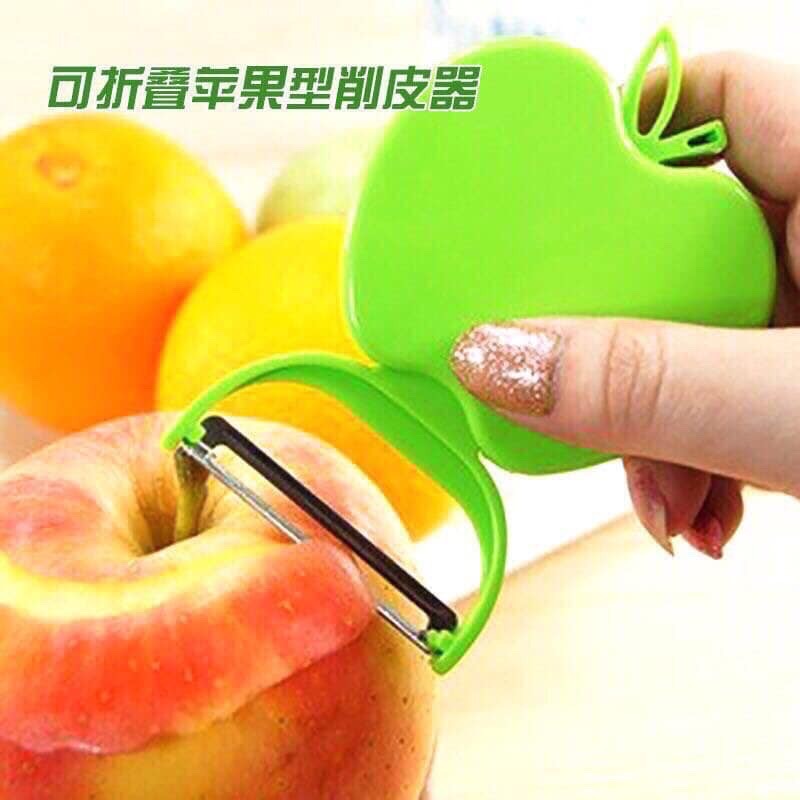 [HCM]Dao bào hình trái táo gấp gọn-Dao bào trái cây-Dao gọt vỏ trái cây