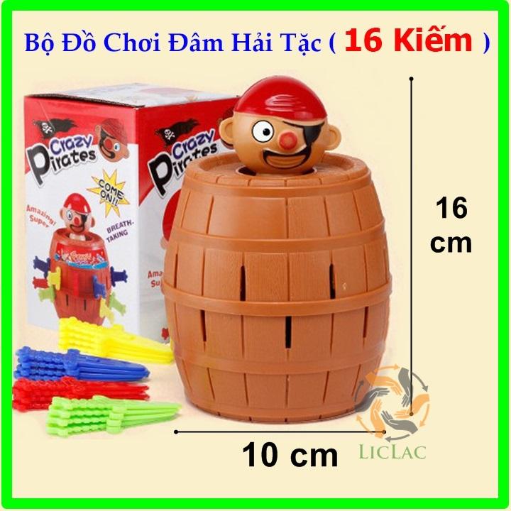 Bộ đồ chơi Đâm Hải Tặc loại 16 Kiếm - Đồ chơi Đâm Hải Tạc Siêu Kịch Tính - Hot Trend Running Man - LICLAC 5688A
