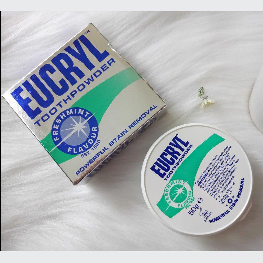 Bột Tẩy Trắng Răng Hương Bạc Hà Eucryl Powerful Stain Removal Toothpowder