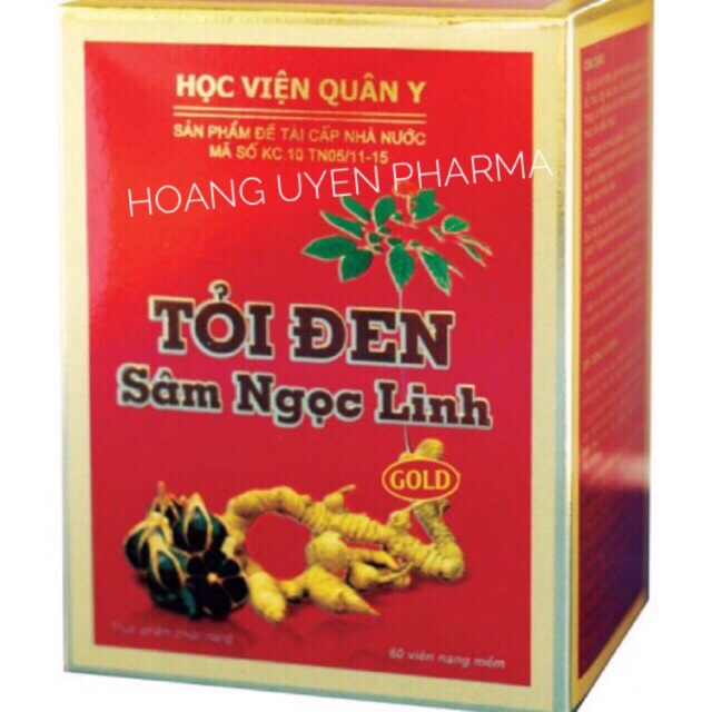 Tỏi đen sâm ngọc linh học viện quân y - hộp 60 viên
