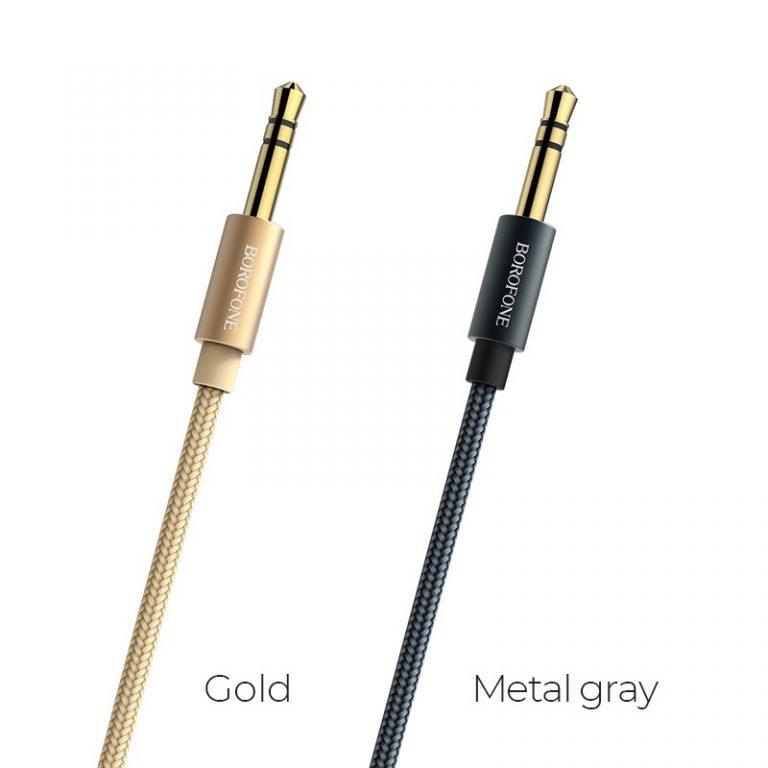 Cáp audio aux borofone bl3 chuyển jack 3.5mm sang jack 3.5 mm 1m truyền tải chống mất dữ liệu