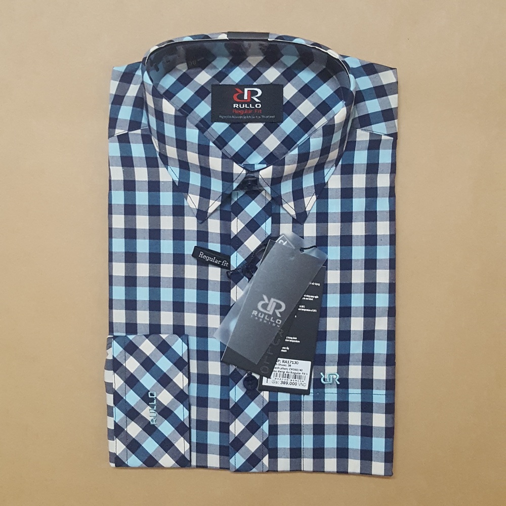 [HCM]ÁO SƠ MI NAM DÀI TAY THƯƠNG HIỆU ROLLOS THỜI TRANG PHONG CÁCH Ý NGUYÊN LIỆU NHẬP KHẨU THÁI LAN