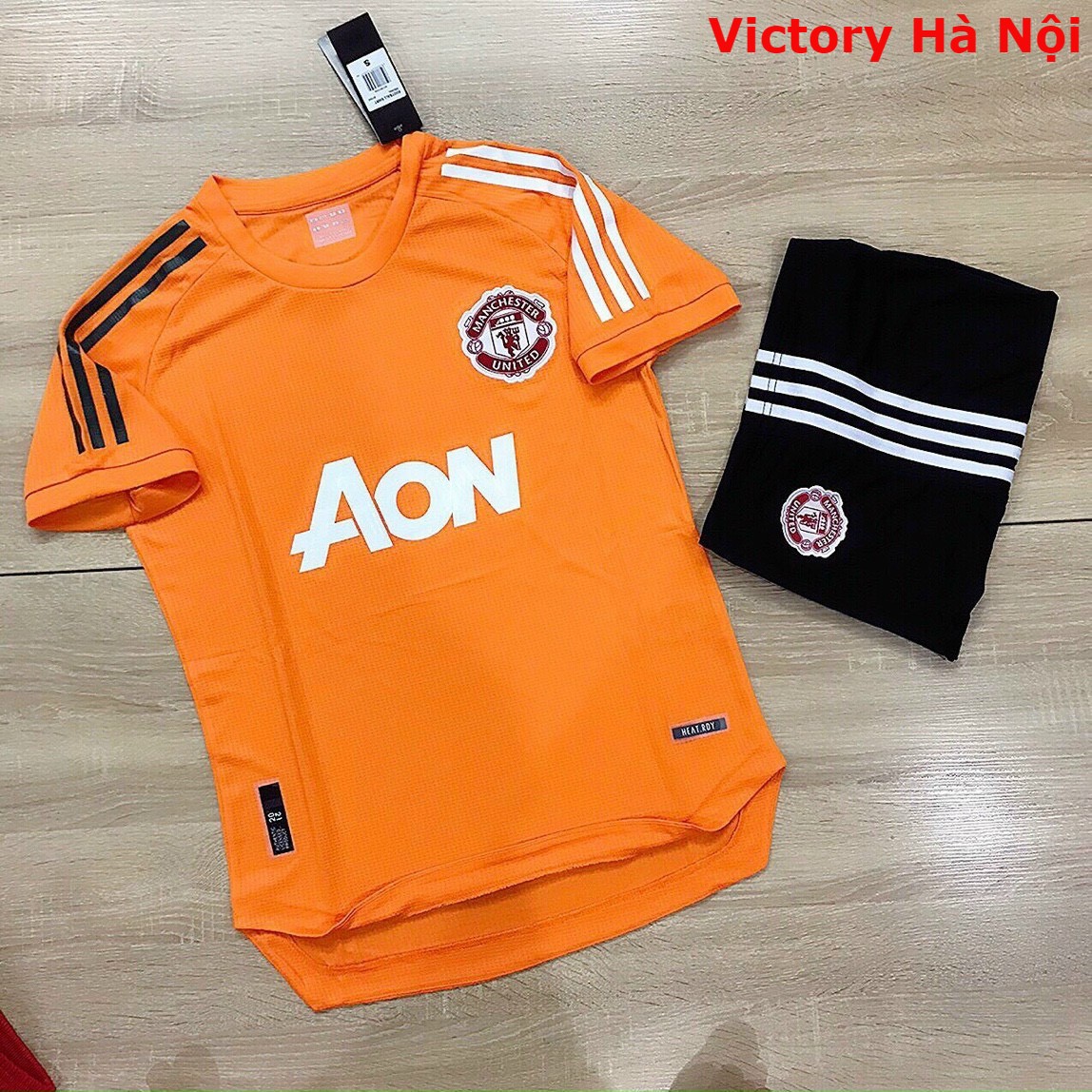 Áo Bóng Đá Câu Lạc Bộ Manchester United Cam - Chất Polyeste - Hàng Thái Lan-Chuẩn Thi Đấu Quốc Tế