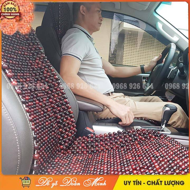 Lót ghế ô tô 📌KHUYẾN MẠI SỐC📌 Đệm ghế ô tô hạt gỗ cẩm cao cấp loại trùm vai cho ô tô, xe hơi, ghế văn phòng, xe khách