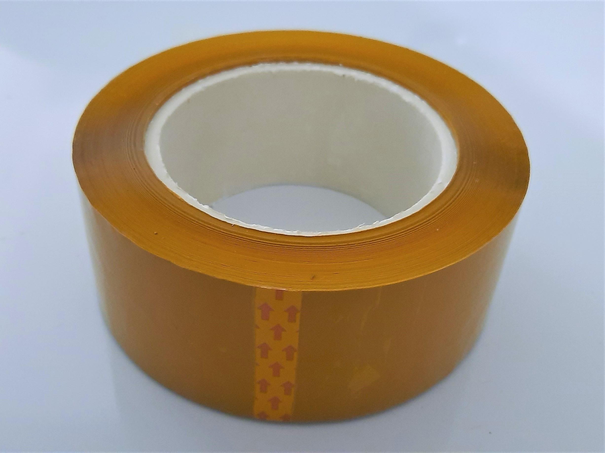 (1 cuộn) Băng keo dán thùng đục màu vàng 200 yard