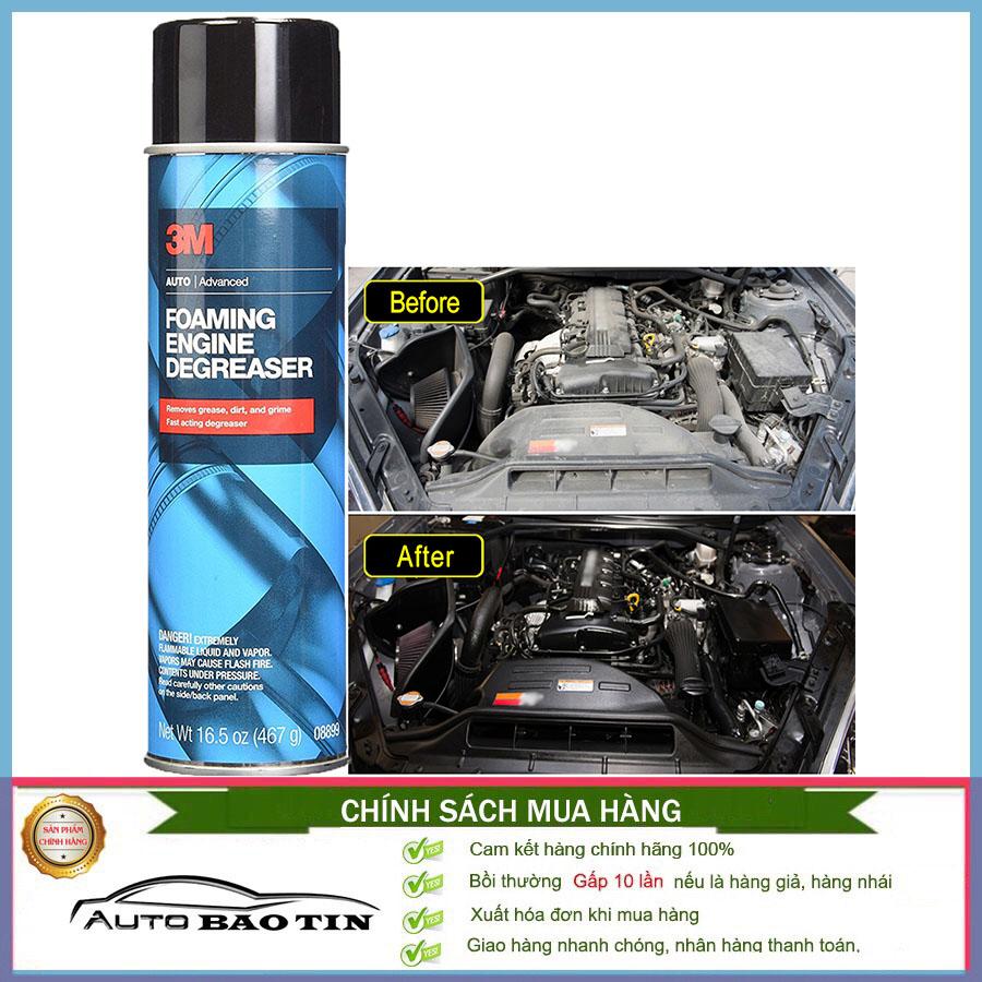 Tẩy rửa dầu mỡ khoang động cơ 3M Foaming Engine Degreaser 467g