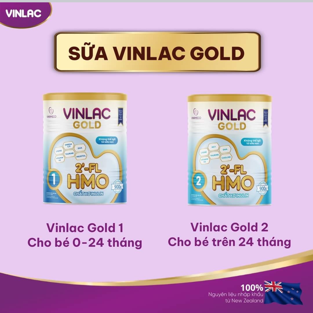 Sữa Vinlac Gold 1 dành cho bé từ 0-24 tháng