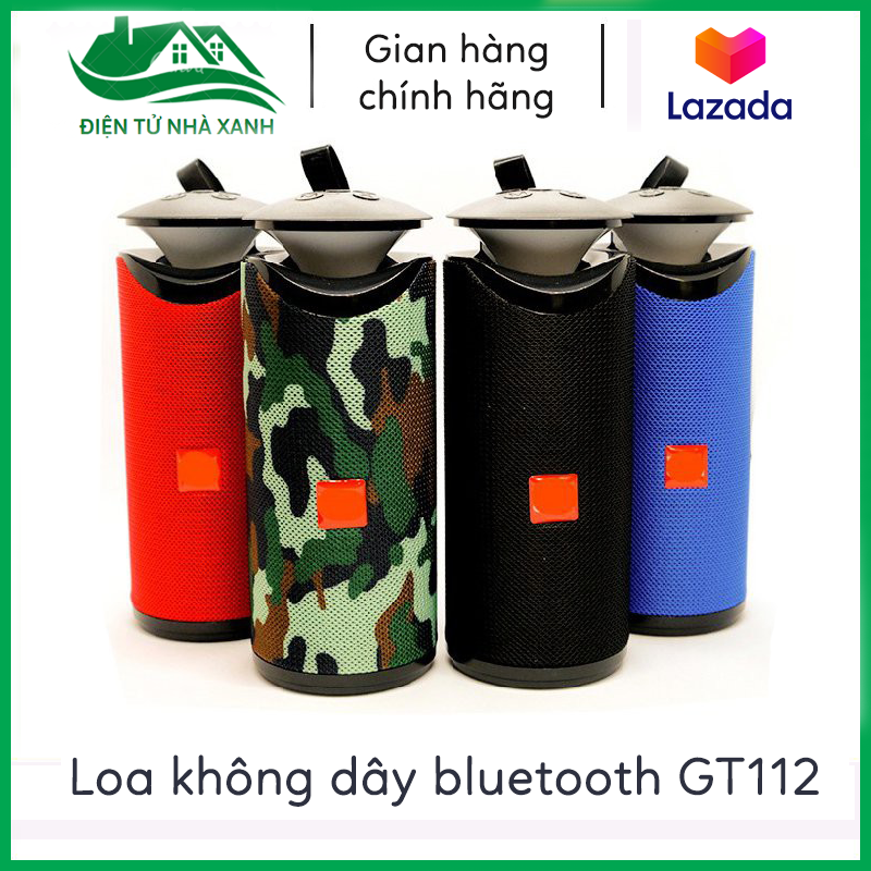 Loa bluetooth không dây loa kép có đèn led gt112 đỉnh cao âm thanh, nghe nhạc cực đã