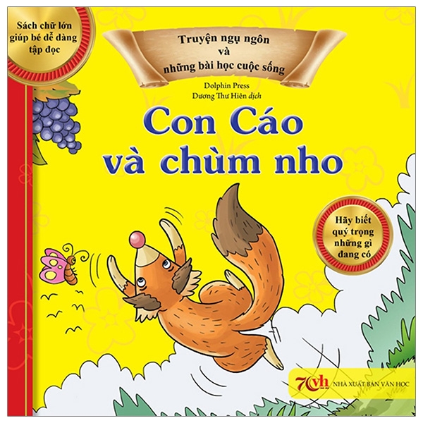 Fahasa - truyện ngụ ngôn và những bài học cuộc sống - con cáo và chùm nho