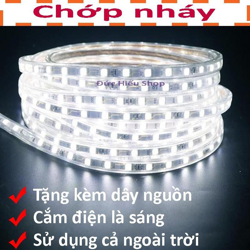 10m dây Đèn LED  5050 - Có nguồn chớp nháy - xanh lá, xanh dương, trắng, vàng, đủ màu