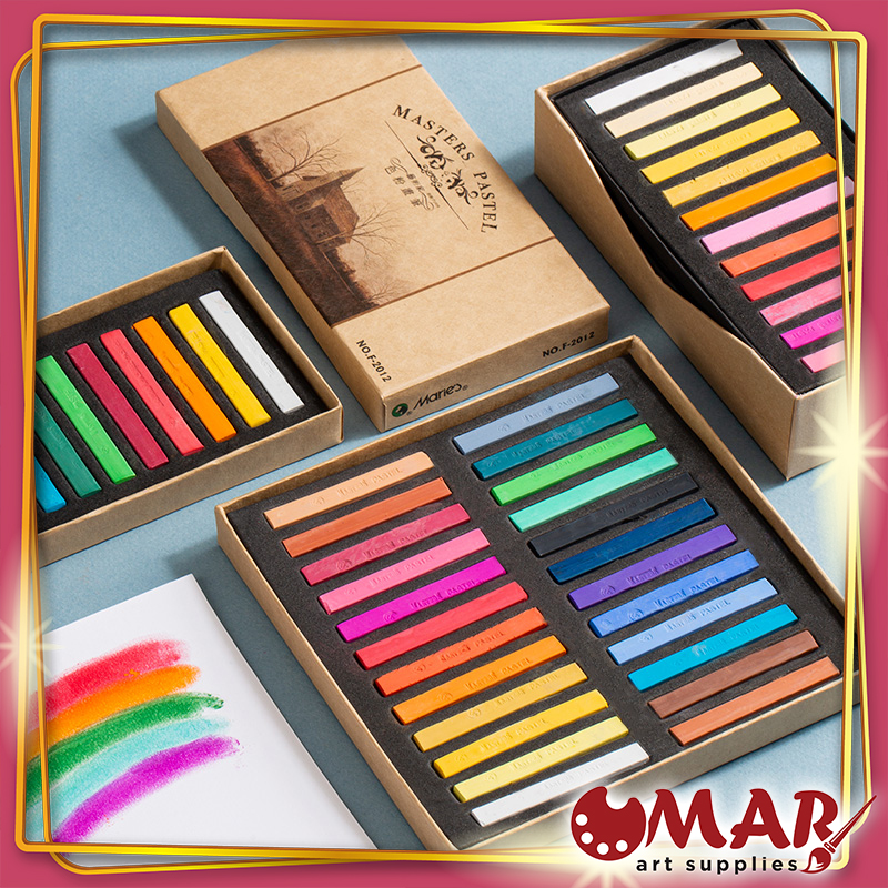 Phấn Tiên Maries Master Pastel 12/24/36/48 Màu - vẽ chân dung, vẽ phong cảnh và vẽ galaxy - Không ch