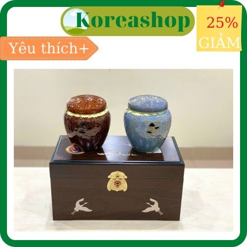 Cao hồng sâm achimmadang hôp gỗ đôi hoàng đế và hoàng hậu