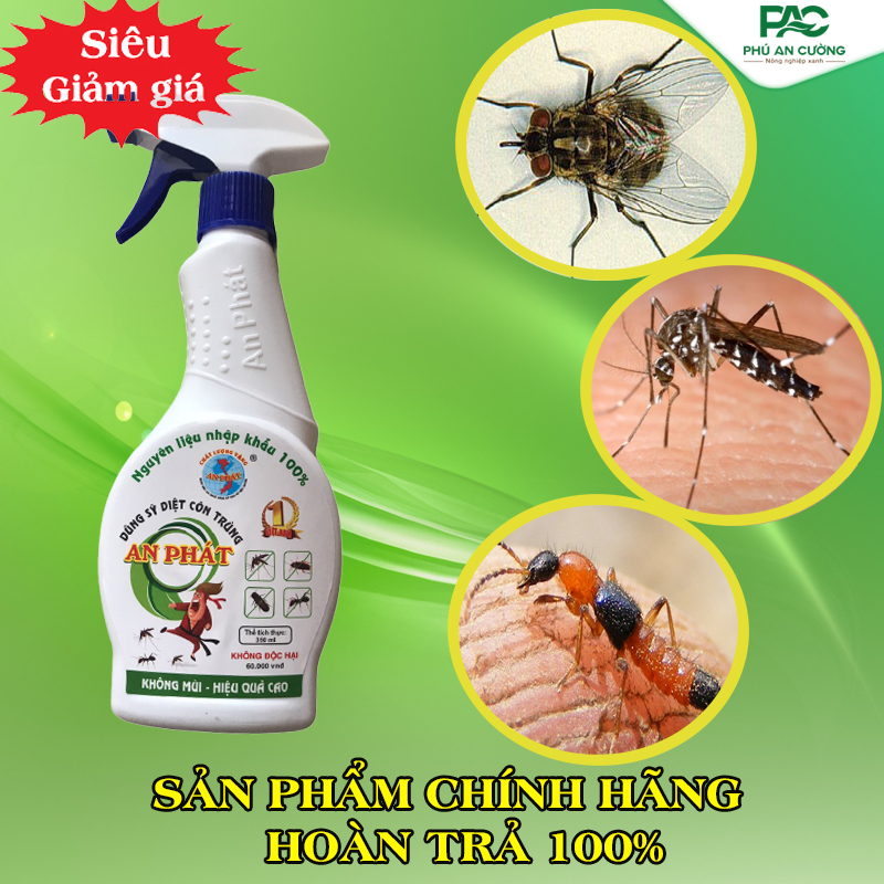 Chai xịt côn trùng sinh học  Không mùi, không độc hại, diệt sạch côn trùng