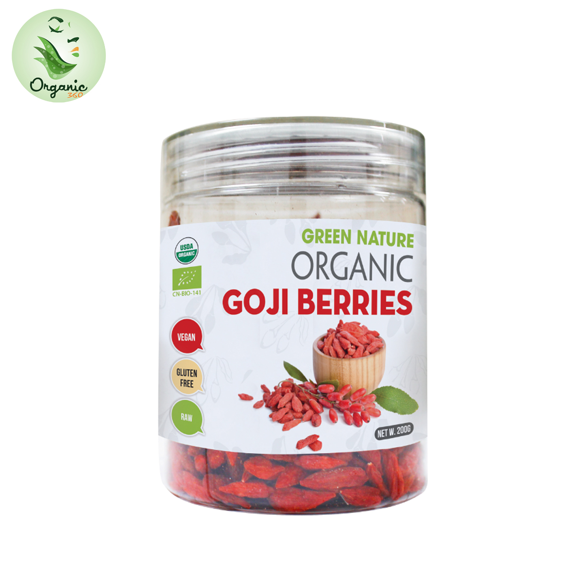 Kỉ tử hữu cơ Green Nature 200gr organic goji berries