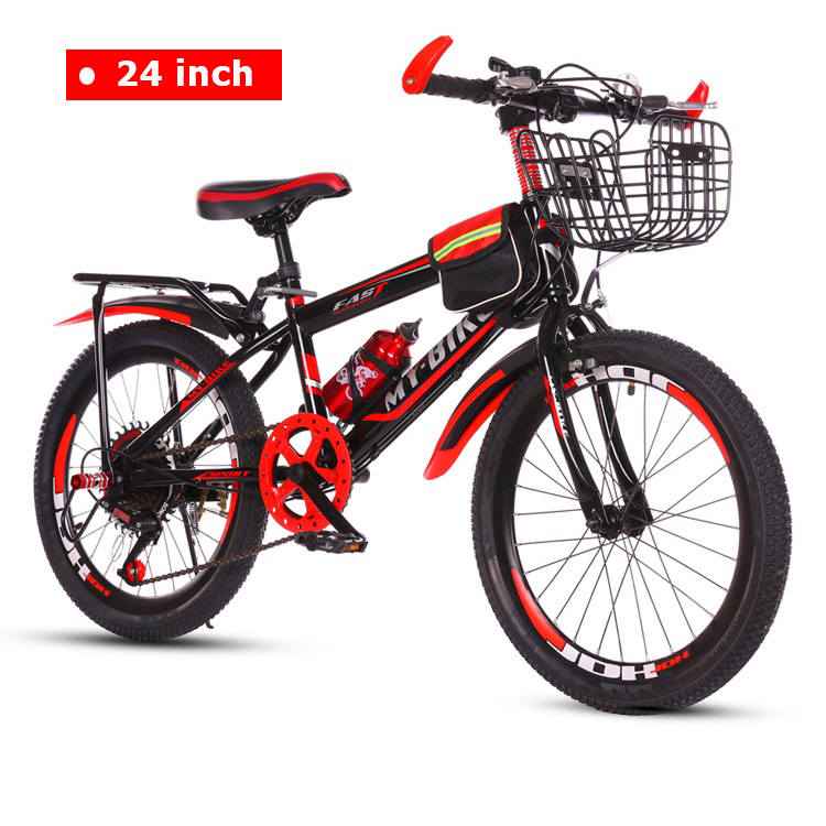 Xe đạp trẻ em thể thao địa hình Size 24' inch dành cho trẻ em 10-17 tuổi (Đỏ, Xanh dương)
