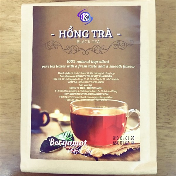 Hồng trà bergamot black tea 500g