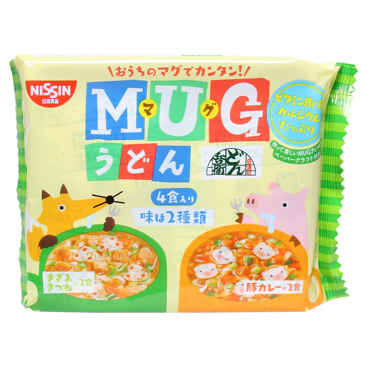 Mỳ Mug Nissin Vị Thịt Heo Nhật Bản, Mì Em Bé, Mì Hữu Cơ Cho Bé, Mì Cho Bé Ăn Dặm, Mì Mug Xanh, Mì Tôm Cho Bé
