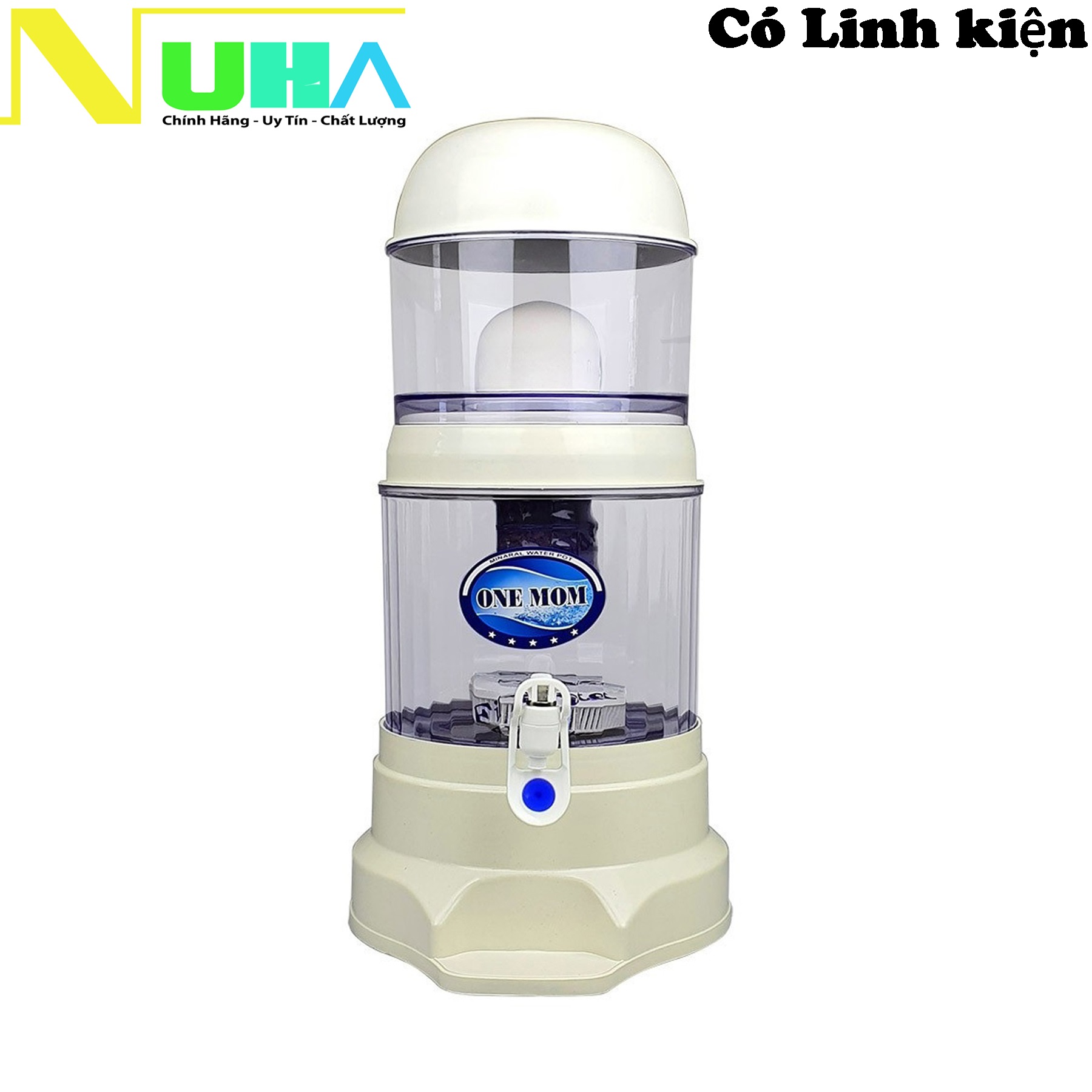 Bình lọc nước uống trực tiếp cao cấp Hưng Long One Mom dung tích 15L vòi mẫu ngẫu nhiên tùy đợt chuẩn có linh kiện thay thế kèm giấy kiểm nghiệm chất lượng