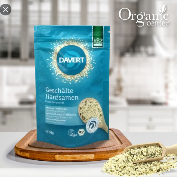 Hạt gai dầu hữu cơ tách vỏ Davert