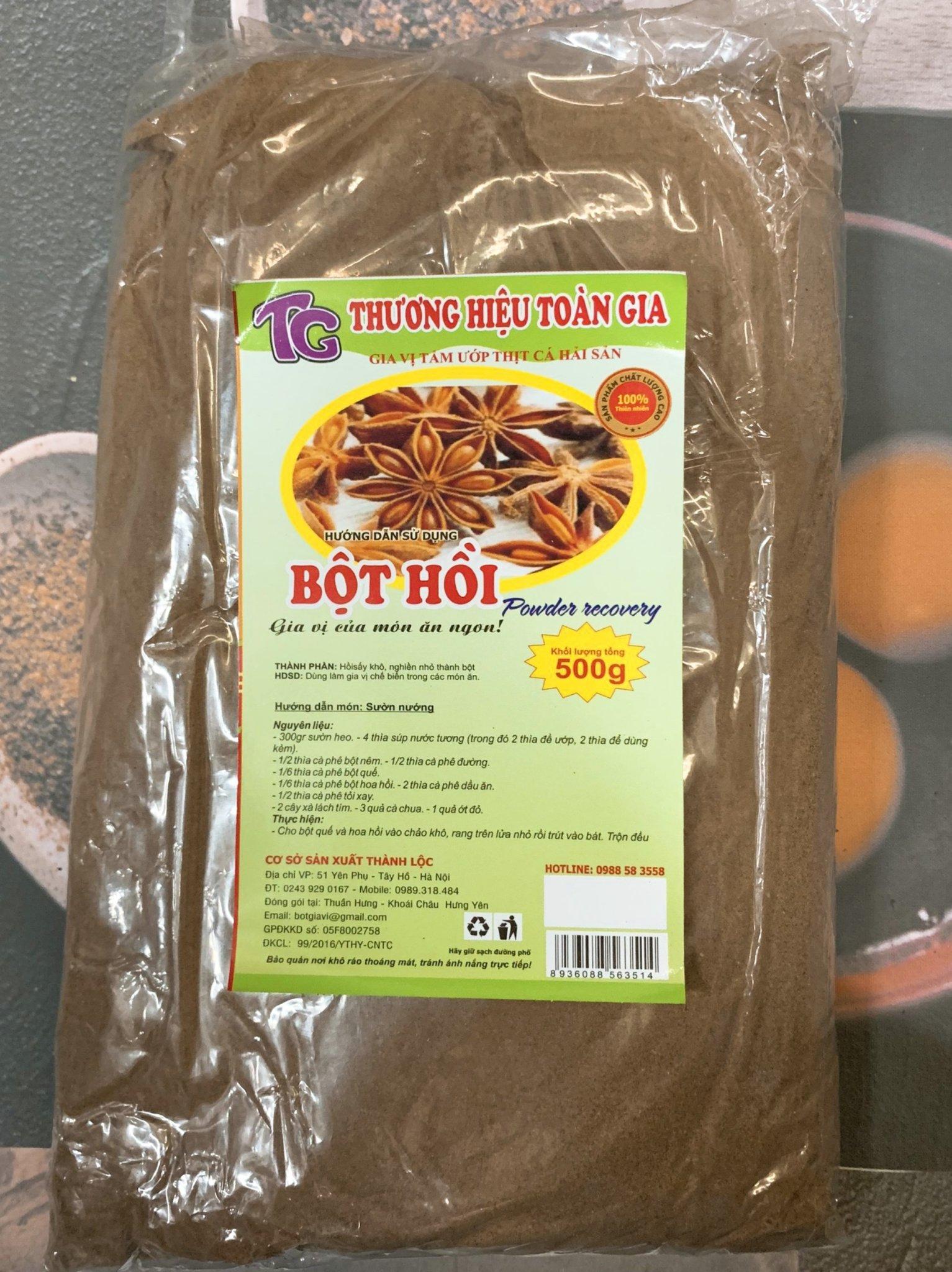 Bột hồi gói 500gr - gia vị cho món ăn ngon