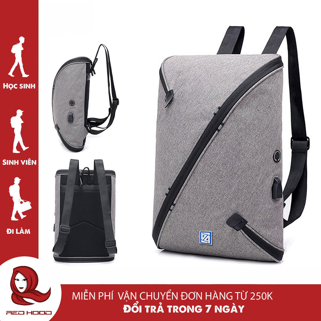 Balo laptop thiết kế boomerang đa năng Balo nam cao cấp REDHOOD