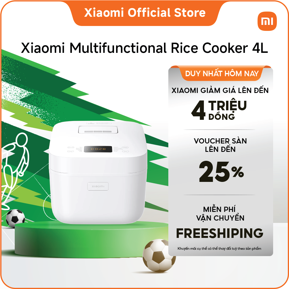 Xiaomi Multifunctional Rice Cooker 4L VN Chất lượng vượt trội, nấu được nhiều món đa dạng và hấp dẫn