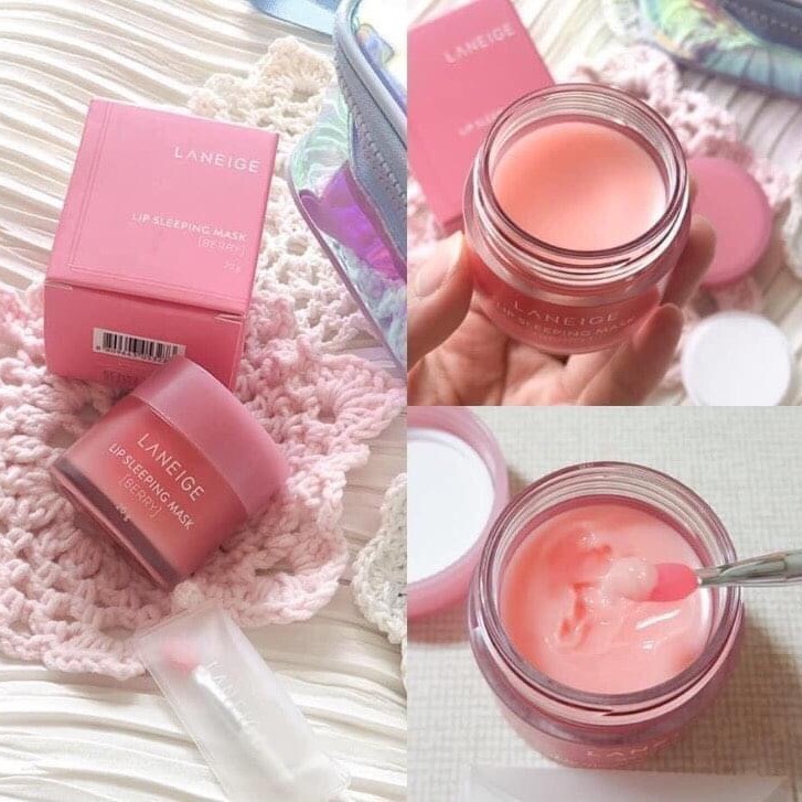 Mặt nạ ngủ môi Laneige Lip Sleeping Mask , đánh bay thâm môi , giúp môi   mại , chống nứt nẻ , tẩy da chết cho môi