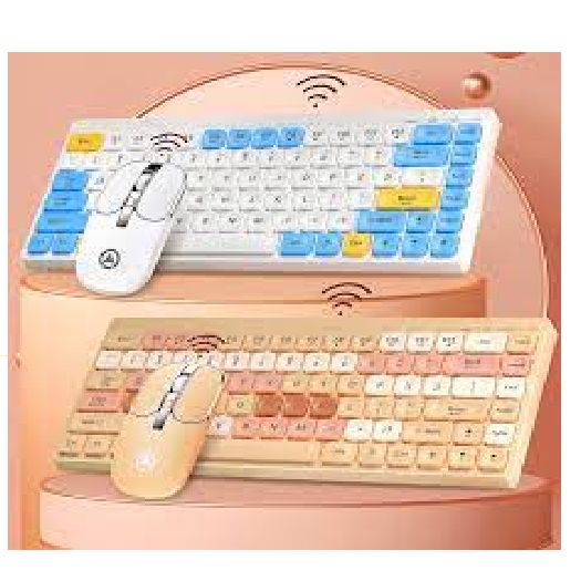 Bộ bàn phím và chuột không dây 84 phím YINDIAO KM-02 kết nối bằng chip USB sử dụng pin sạc với thiết kế mini nhỏ