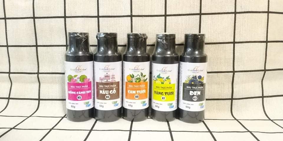 [Sao chép]Màu siro thực phẩm Unicorn 60gr ⚡ GIÁ SỐC ⚡ tạo màu thực phẩm món ăn, thức uống, bánh kẹo