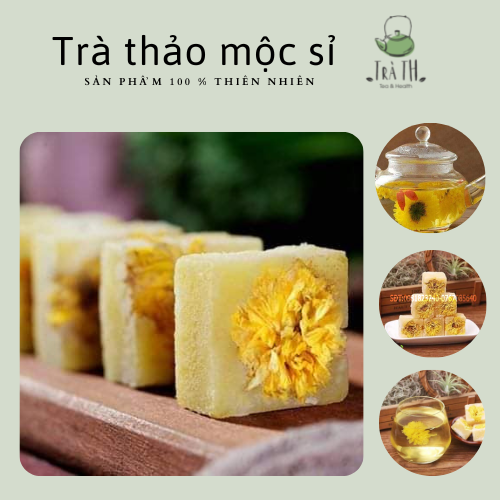 [HCM]( ảnh thật ) trà hoa cúc đường phèn mật ong loại combo 10 viên