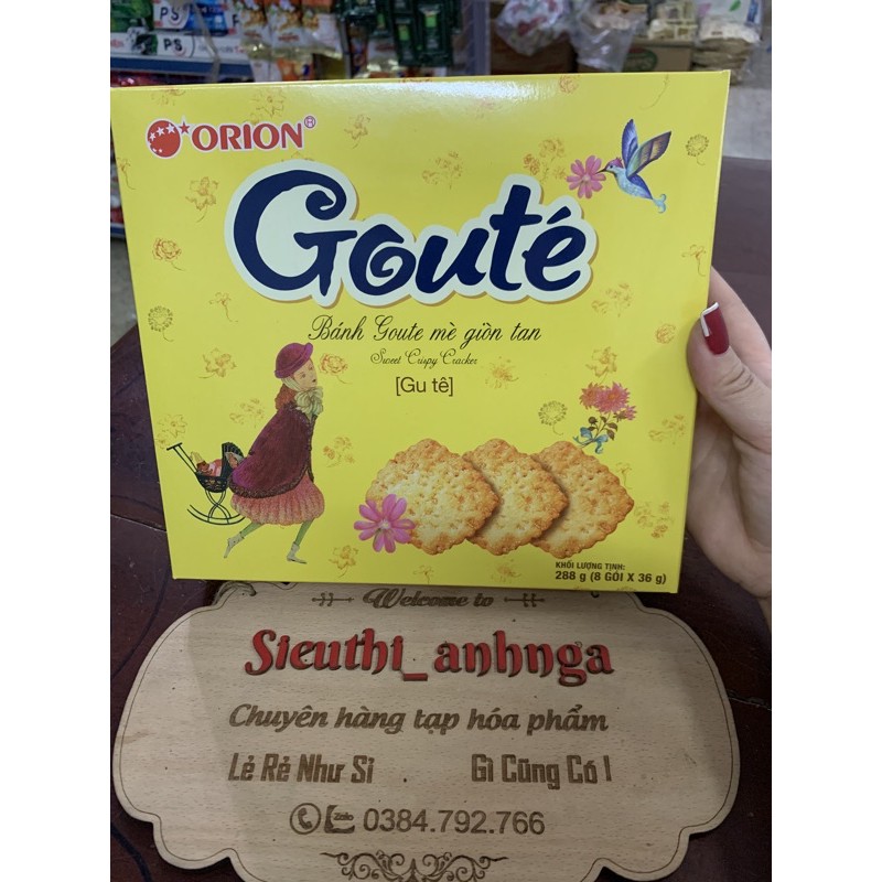 Bánh quy mè goute' hộp 288g