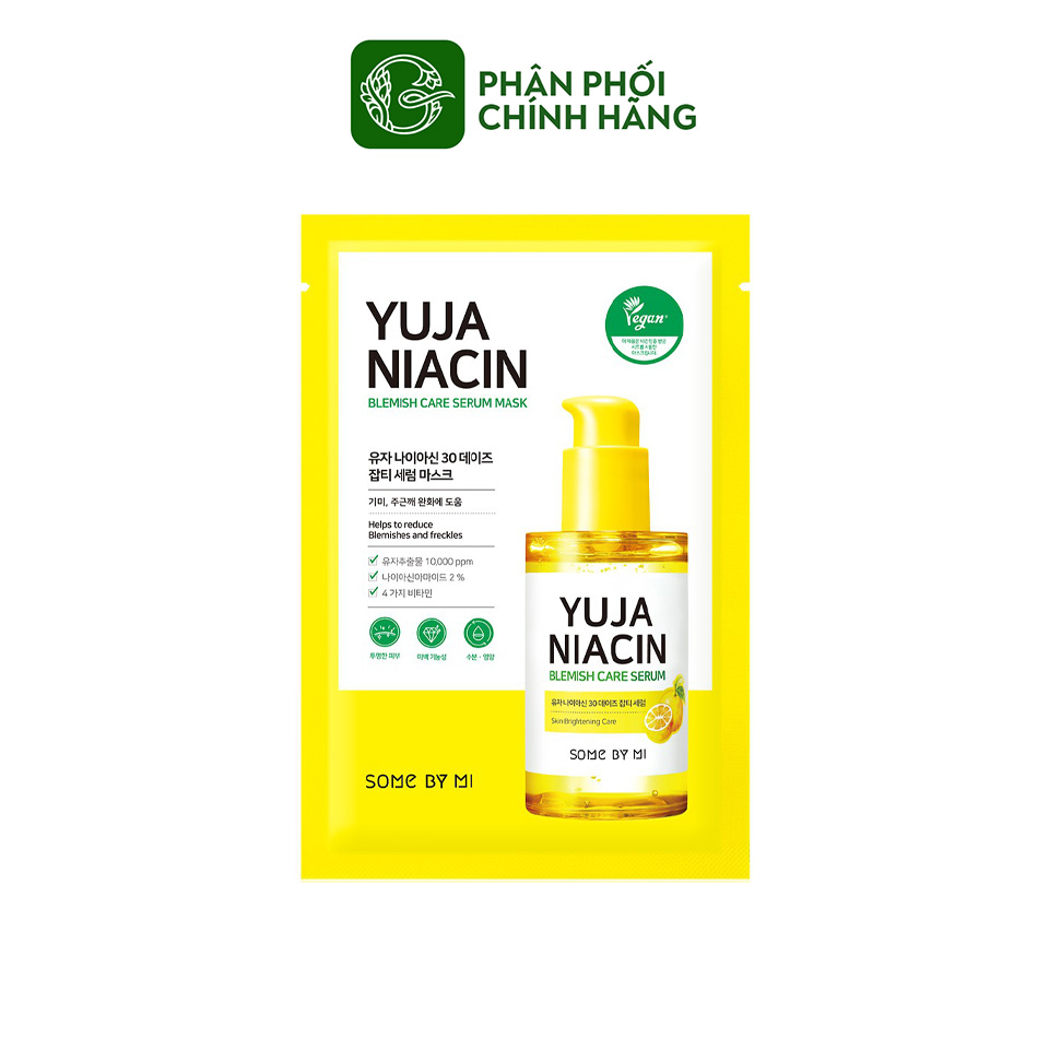 Mặt Nạ Dưỡng Sáng Da Some By Mi Yuja Niacin Blemish Care Serum Mask 25gr