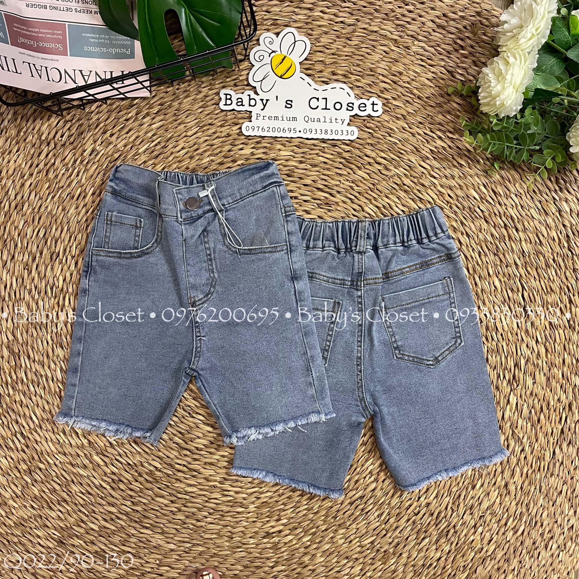 Quần jean ngố cho bé gái, quần ngố cho bé dễ thương.