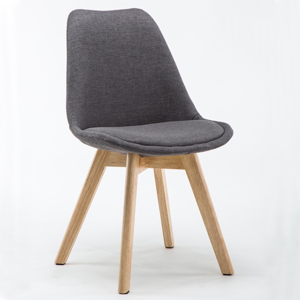 Ghế eames bọc vải bố không cúc - chuyên dùng trong phòng ăn & cafe