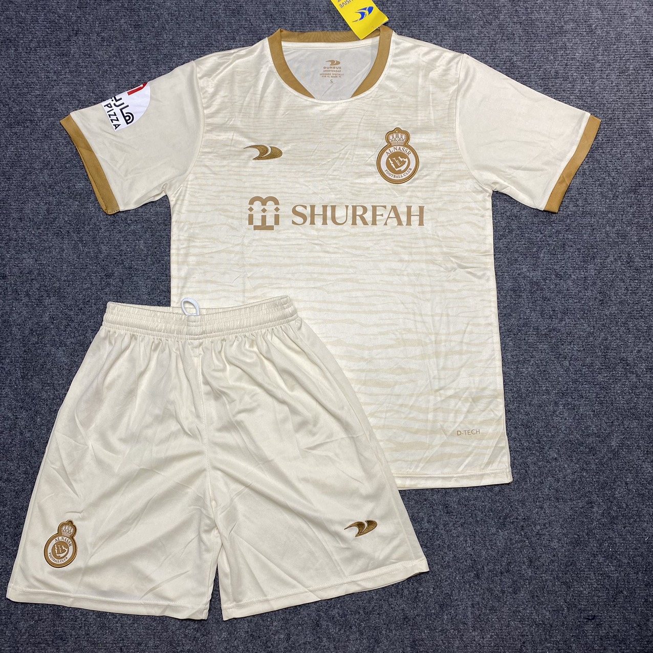 Áo bóng đá clb al nassr , áo đá banh ronaldo - vải polyester thái lan