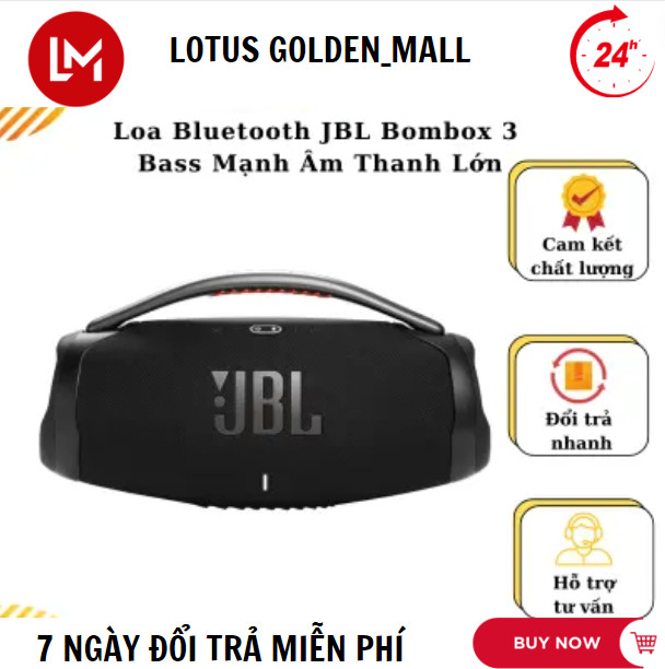 Loa bluetooth jbl bombox - loa bluetooth jbl boombox 3 - loa nghe nhạc âm thanh siêu bass cực mạnh chống nước ipx7 loa karaoke công suất cực lớn loa nghe nhạc treble rời thời gian sử dụng 24h . bh 1 năm