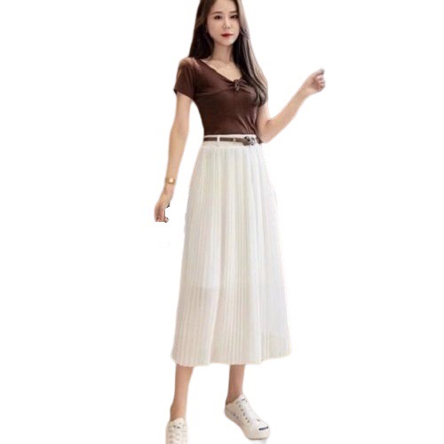 Chân Váy Ruby Đai Nhỏ Vintage