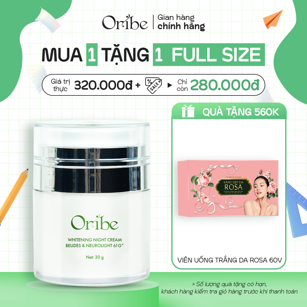 Kem dưỡng trắng da ban đêm Oribe dưỡng ẩm làm mờ thâm nám 30g