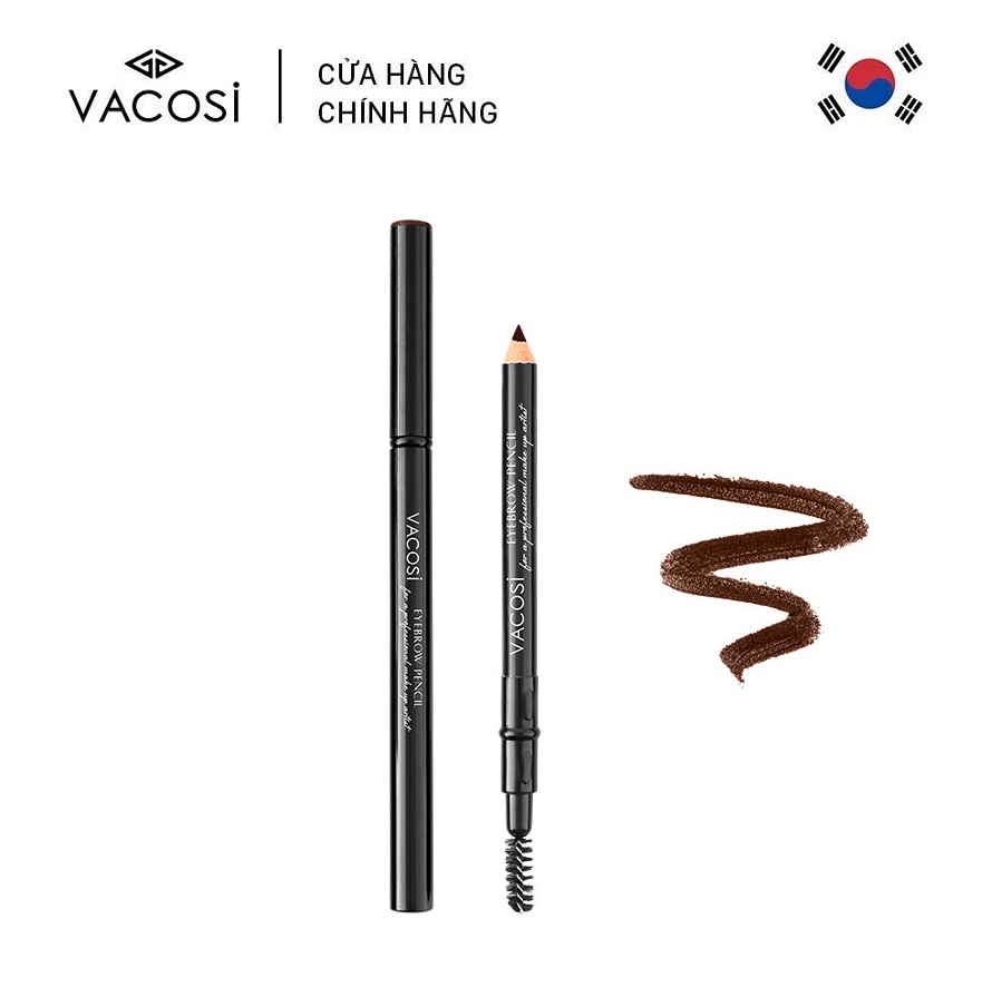 Vacosi Chì Mày Chuốt 2 Đầu Eyebrow Pencil