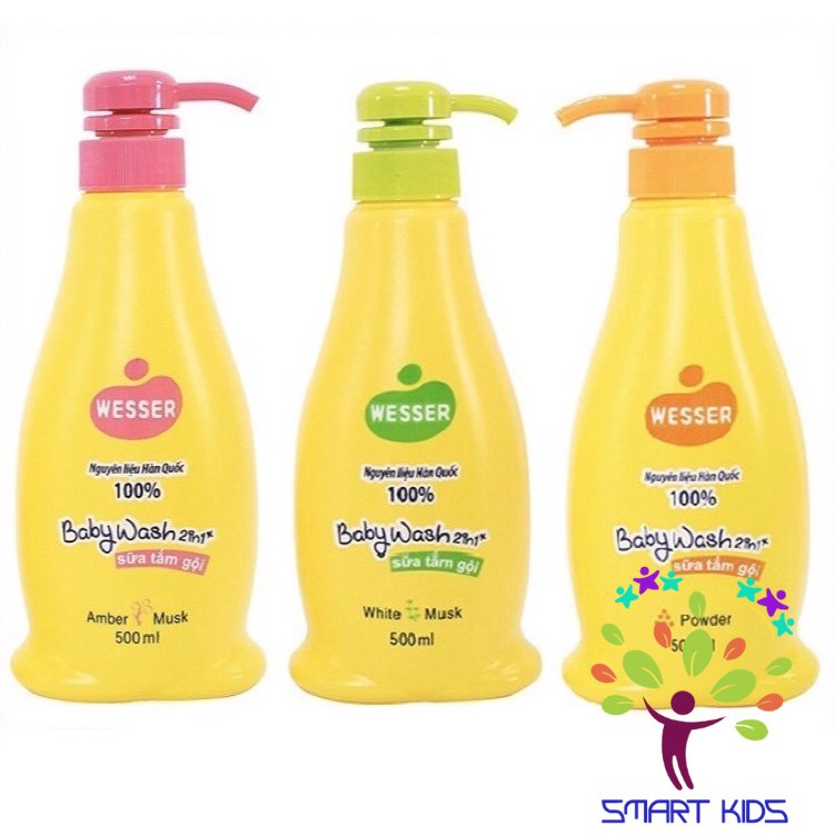 Sữa tắm gội wesser 500ml nhập khẩu hàn quốc