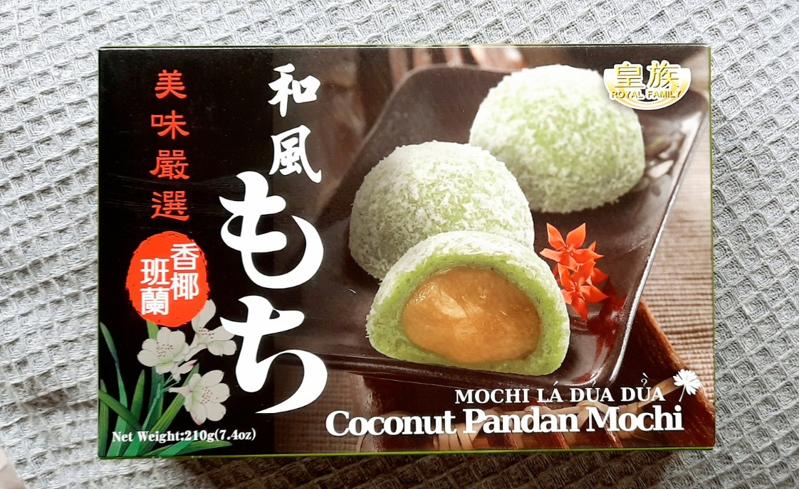 Bánh mochi Đài Loan lá dứa dừa Royal Family 210g 6 bánh ăn vặt