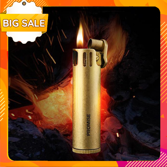 Vỏ Hộp Quẹt Bật Lửa xăng đá bằng đồng Promise BNC-015 , thiết kế nhỏ gọn và sang trọng - Vỏ Hộp Quẹt Bật Lửa xăng - Vỏ Hộp Quẹt Bật Lửa độc  (KHÔNG XĂNG, KHÔNG GAS)